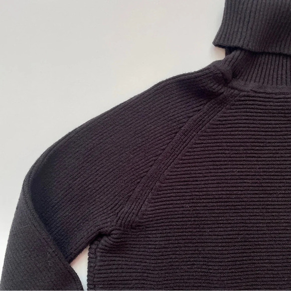 Simply Vera Vera Wang Women’s Side-Tie Ribbed Turtleneck Fall Winter Sweater - Picture 13 of 17